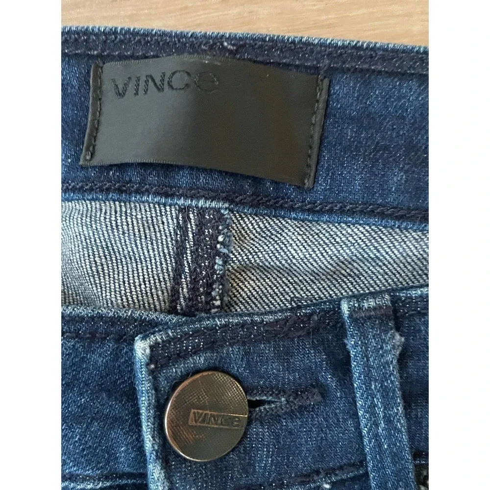 Vince High Rise Skinny Dark Optic Blue Sz 27 Women's Jeans